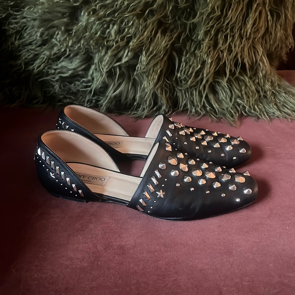 Jimmy choo studded flats 38